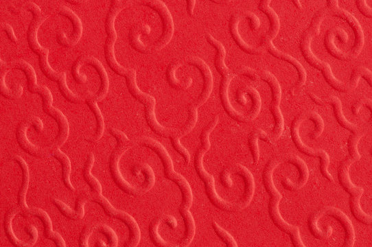 Abstract Of Red Chinese Pattern