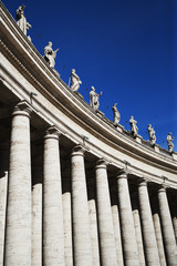 Low angle view of Berninis Column, Vatican City