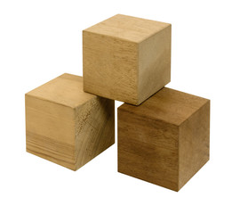 wooden cubes