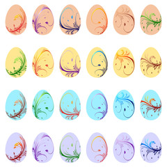 Ostereier in bunten Farben