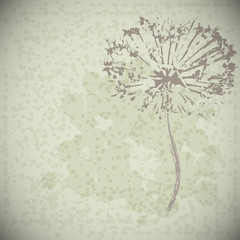 vector abstract vintage flower