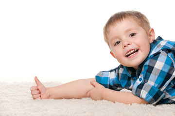 Rest on the white carpet