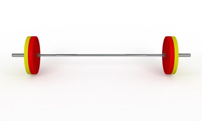 barbell with weight