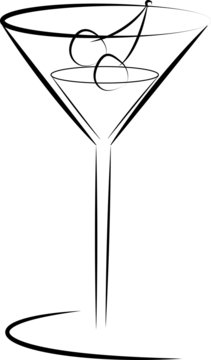Bicchiere Cocktail Stock Illustration | Adobe Stock
