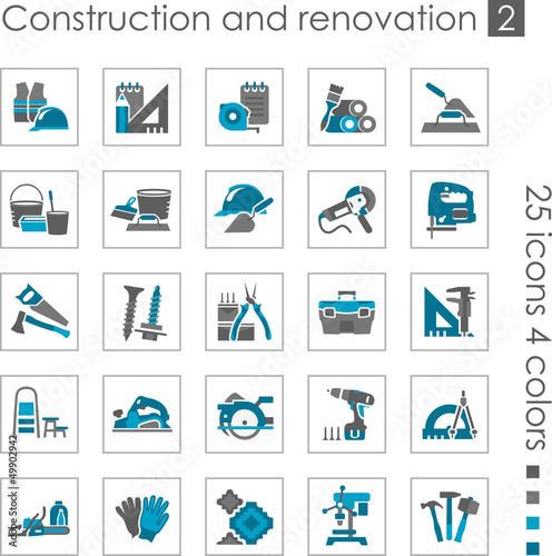 Constraction and renovation icons 2