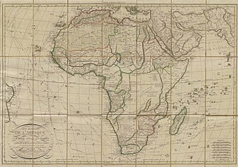 Fototapeta na wymiar Afryki Stara mapa