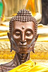 meditation of buddha statue in thailand