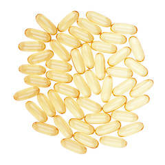 Pile of fish oil capsules