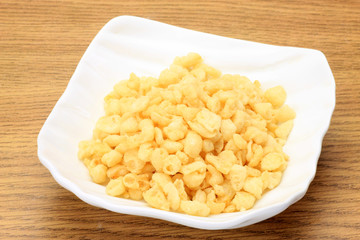 bits of fried tempura batter