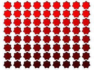 A number of red stars