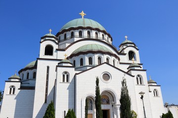 Fototapeta na wymiar Belgrad, Serbia - St Sava Cathedral