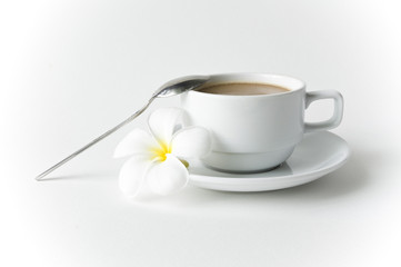 Cup coffee with milk