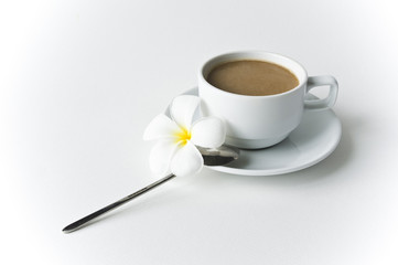 Cup coffee with milk