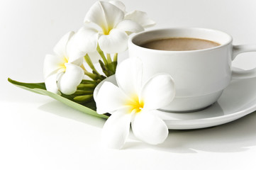 Fototapeta na wymiar Cup coffee with milk