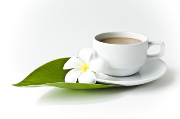 Cup coffee with milk