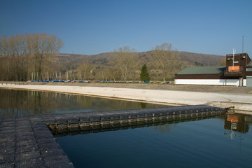 Obraz premium Cheddar Reservoir Somerset England
