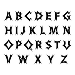 Font alphabet