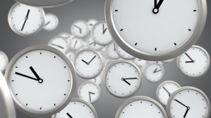 you need to hurry, background of flying time, looped - Powered by Adobe