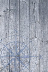 Windrose hellblau