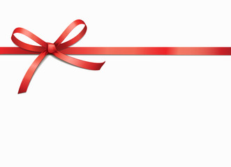 Rote Schleife - Gerade