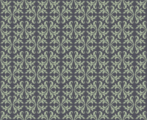 Retro seamless pattern. floral background. Vintage Ornament.