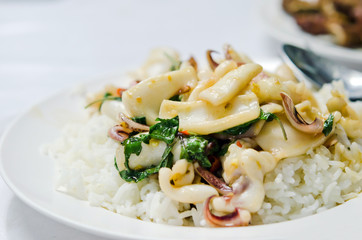 seafood and rice