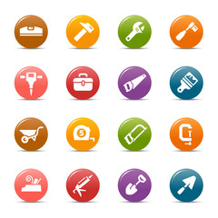 Colored Dots - Tools and Construction icons