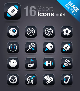 Black Squares -  Sport icons