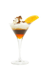 Coffee cocktail isolated