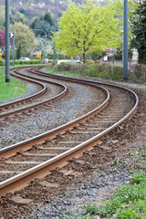 Straßennbahnschienen