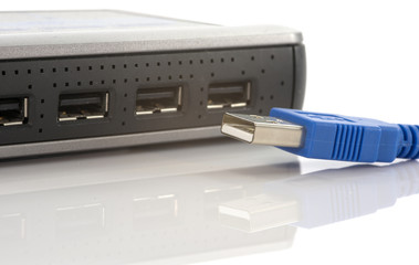 usb connection with hub