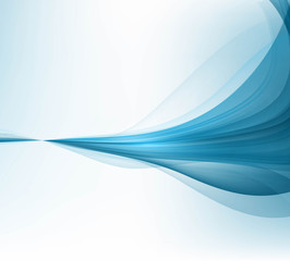 abstract blue business technology colorful wave illustration