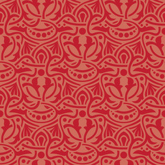Red seamless pattern