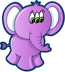 Alien Elephant Vector