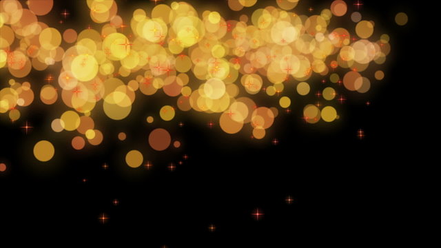 Wonderful abstract animation with moving bubbles and stars – loop HD 1080p