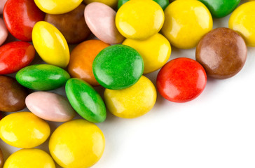 Closeup of colorful candies