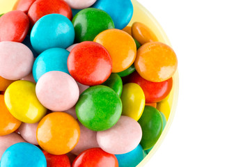 Closeup of colorful candies