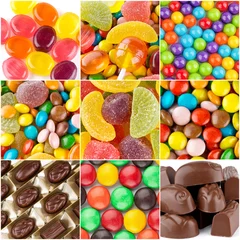 Printed kitchen splashbacks Sweets Colorful sweets