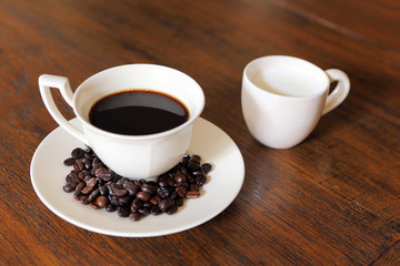 coffee cup and milk