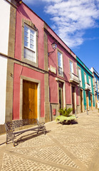 colorful historic town Teror in Grand Canaria Island, Spain