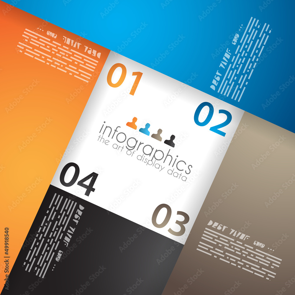 Poster infographic template for performance data display.
