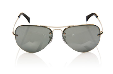 Elegant sunglasses isolated on the white