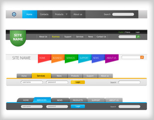 Web navigation templates