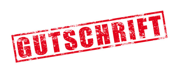 Stempel "Gutschrift"