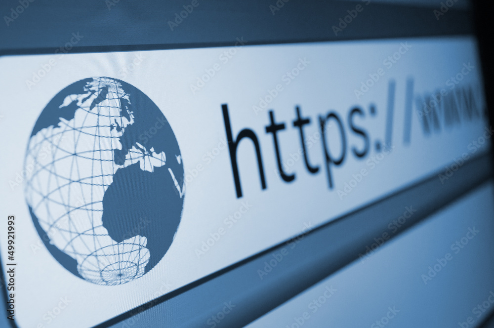 Wall mural address bar