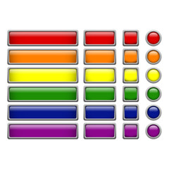 6 colors buttons