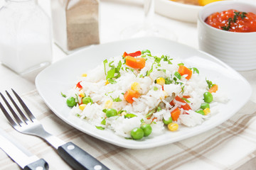 Risotto with vegetables