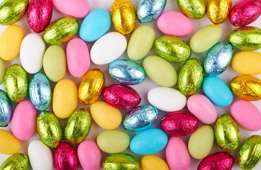 Easter Chocolate Eggs Background