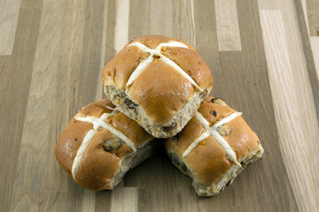 Hot cross buns.