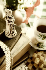 Still life with chess queen